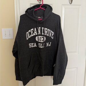 Ocean Drive Charcoal Hoodie